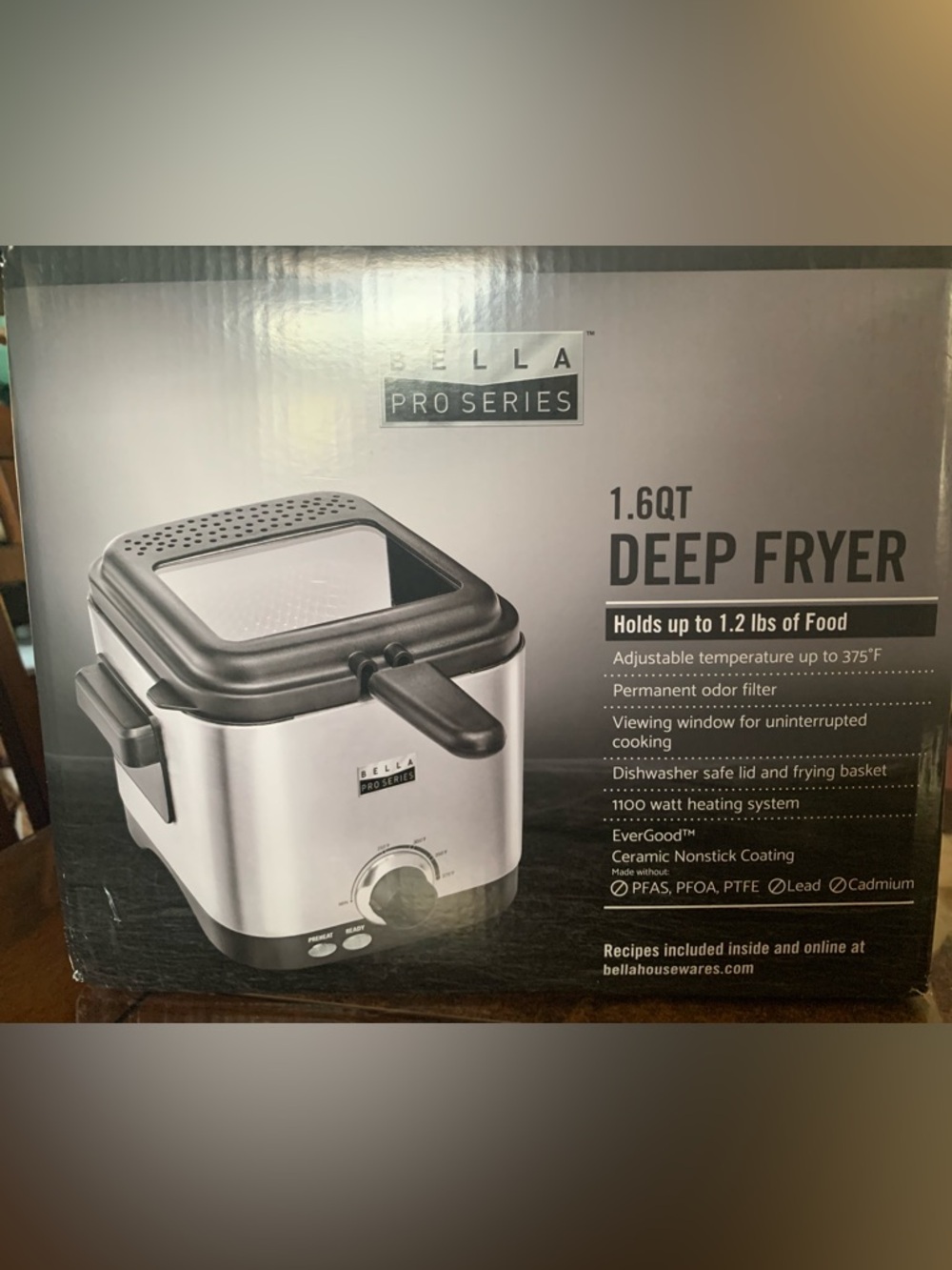 1.6QT Deep Fryer in Silver